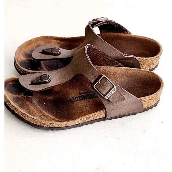 Birkenstock Gizeh Mocha Brown Kids Size 33 (2) - Picture 5 of 7